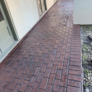 Stamped & Stained Walkway